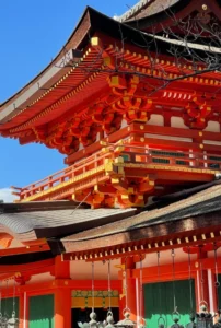 Image of the structure of the main building of Kasuga Taisha Shrine