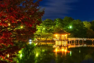 Ukimido Pavillion in Nara Park