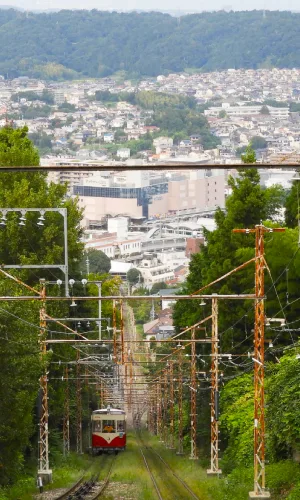 Ikoma cable car at Nara (Tour de Halloween en Nara, Japón / Nara Halloween tour)