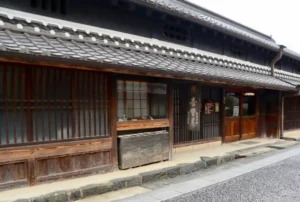 Traditional buildings in Uda City in Nara