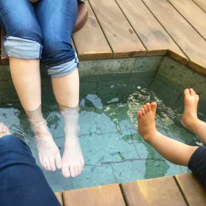 Foot Bath in Uda City in Nara / Uda Cherry Blossom tour / Tour para ver los cerezos en flor en Uda