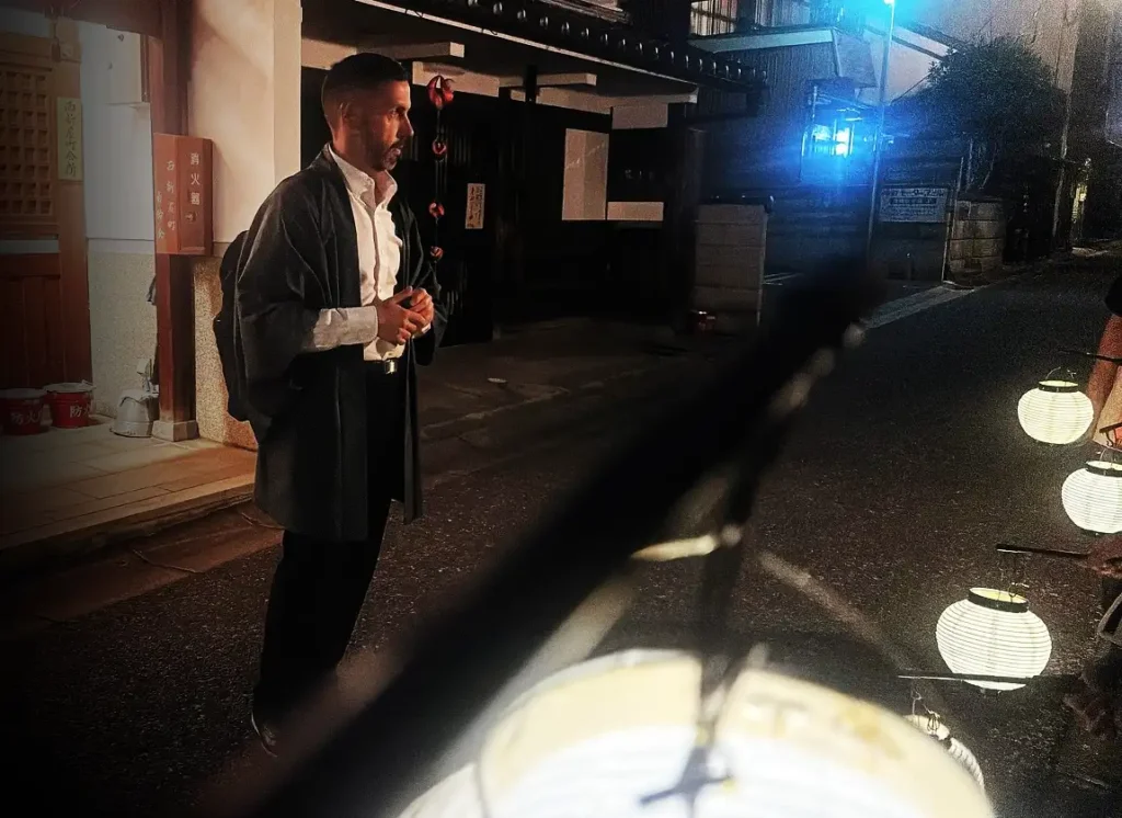 Guide during the Nara Ghost Tour in Japan